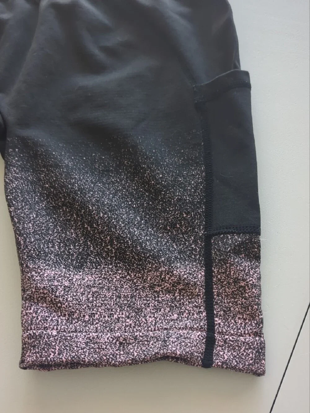 Women's Black and Rose Gold Active Bike Shorts - Athletic Brand